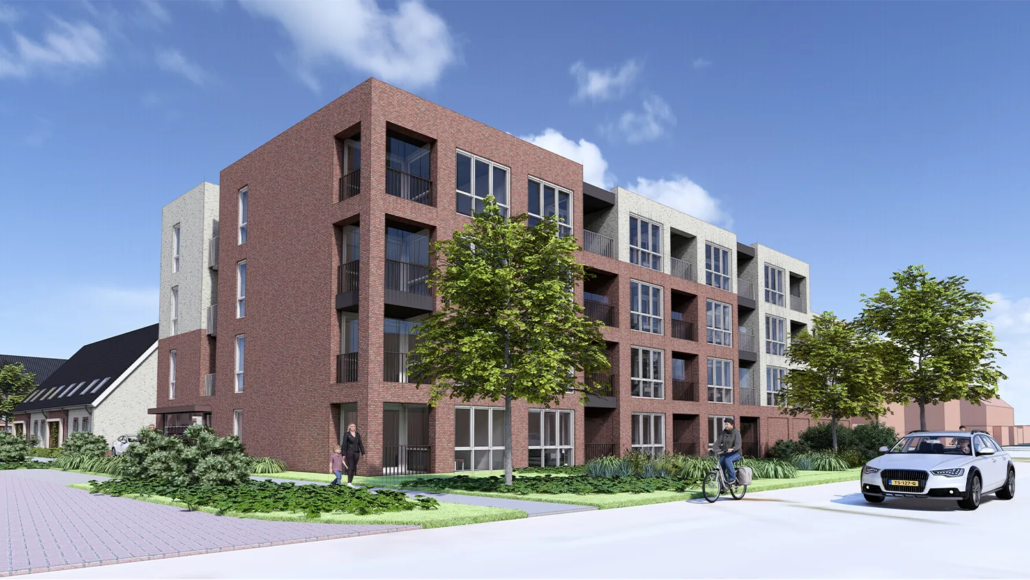 Woningbouwproject De Vlasroot aan de Leenderweg in Valkenswaard