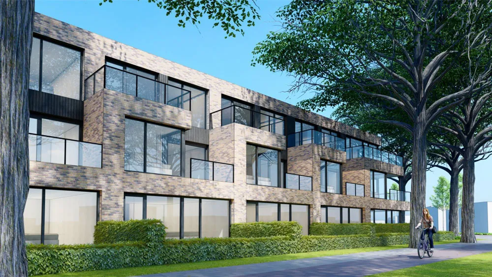 Entree van het gebouw aan de Willibrorduslaan 87