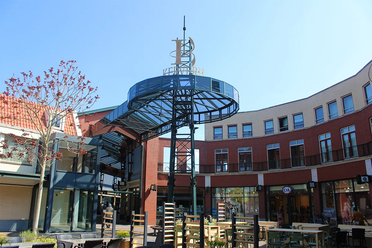 Winkelcentrum De Kerverij in het centrum van Valkenswaard